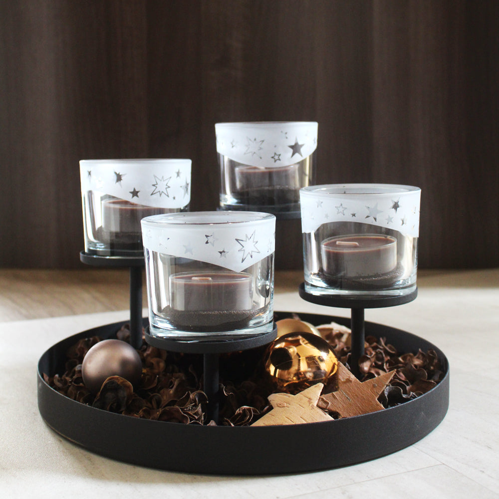 Adventskranz – Glasidee