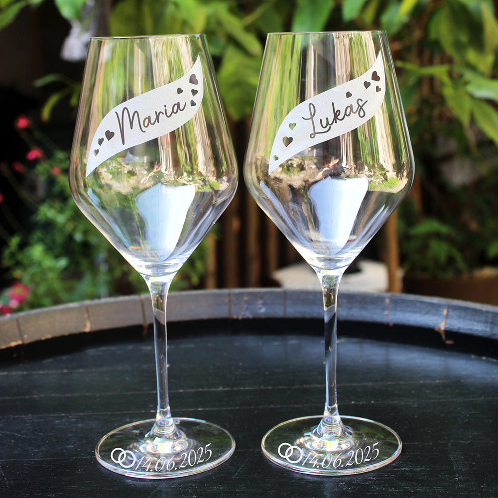 Weingläser Hochzeit – Glasidee